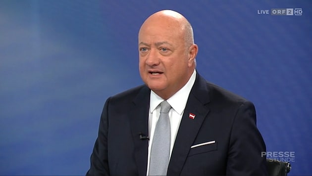 Stocker on ORF's "Pressestunde" program