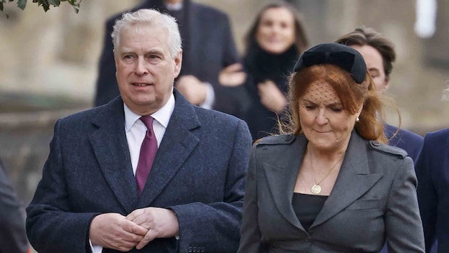 Ex-Prinz Andrew Mountbatten-Windsor mit seiner ehemaligen Ehefrau Sarah Ferguson