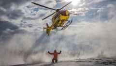 Der Hubschrauber des ÖAMTC, Christophorus 8, war ebenso vor Ort wie der Wucher-Helikopter ...