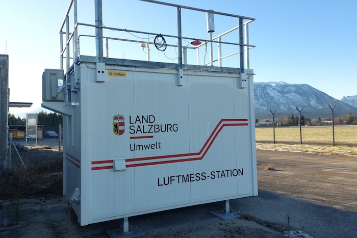 Die neue Messstation am Salzburger Flughafen