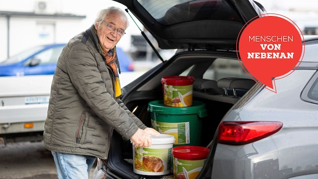Obwohl er längst seine Pension genießen könnte, ist der Rentner Fritz Schulz täglich in der ...