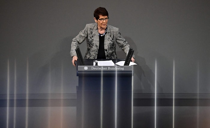 Rita Süssmuth, hält am 17. Januar 2019 in Berlin eine Rede während einer Sondersitzung zum 100. ...