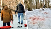 Für Spaziergänger in der Pidinger Au waren die Blutflecken im Schnee auch am Tag nach der ...