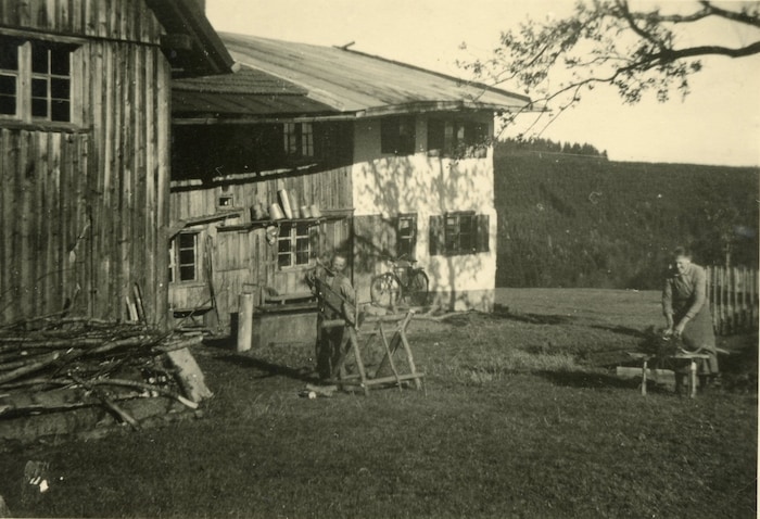 Der Kirschhof der Familie Huber.