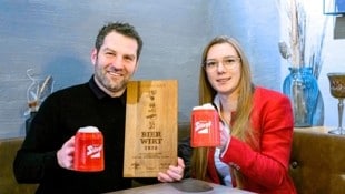 Ein Prost auf die – nun ausgezeichnete – Bierkultur des Gasthauses von Alexander Muhr und ...