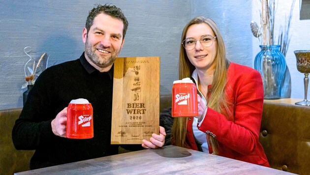 Ein Prost auf die – nun ausgezeichnete – Bierkultur des Gasthauses von Alexander Muhr und ...