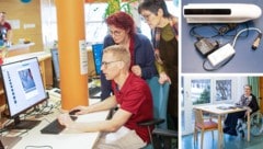 Alarm! „Technik gibt nur die Bilder vom Sturz preis“, erklärt Pflegemanager Strobl (sitzend im ...