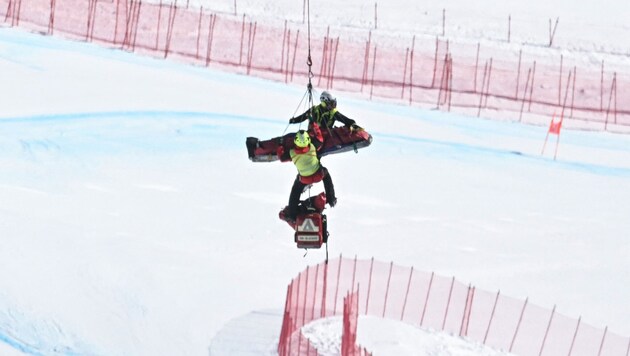 Der schwere Sturz von Henrik von Appen überschattete die Abfahrt am Sonntag.