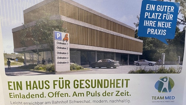 Auf diesem Flyer zeigt sich das moderne Gebäude, in dem ein Kinder-PVE einziehen könnte. ...