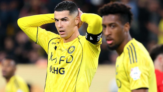 Weigert sich Cristiano Ronaldo (li.), für Al-Nassr- aufzulaufen?