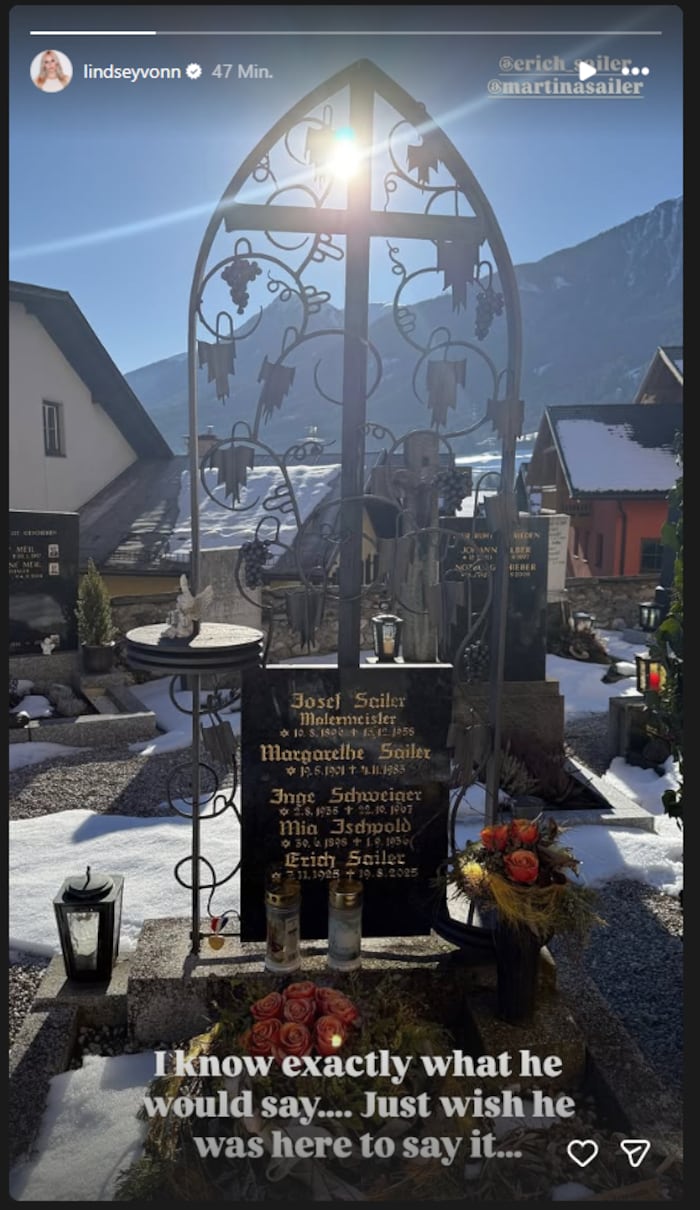 Erich Sailer war ein langjähriger Wegbleiter von Lindsey Vonn.