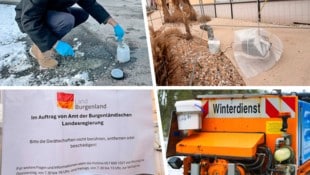 In Oberwart wurde im Zuge des Winterdienstes asbesthaltiger Streusplitt eingesetzt. Derzeit ...