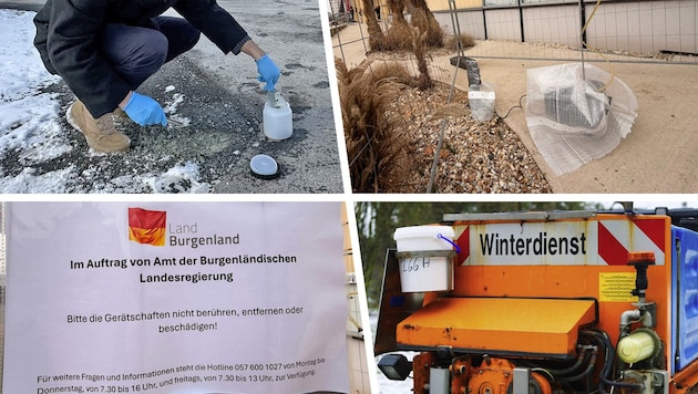 In Oberwart wurde im Zuge des Winterdienstes asbesthaltiger Streusplitt eingesetzt. Derzeit ...