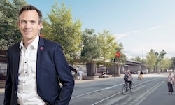 Der Hietzinger Neos-Bezirksrat Pelz will die Verbindungsbahn weiter zu Fall bringen, während die ...