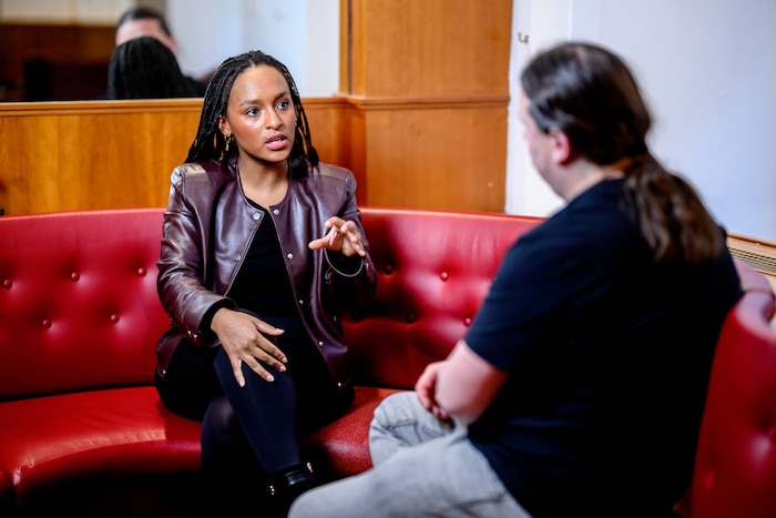 Bamlak Werner im Gespräch mit „Krone“-Redakteur Robert Fröwein