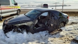 Am Auto des Flachgauers entstand erheblicher Sachschaden.