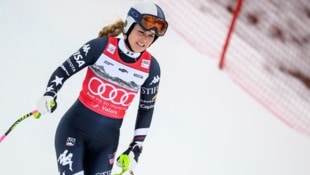 Lindsey Vonn hatte nach ihrem Sturz Schmerzen im Knie.