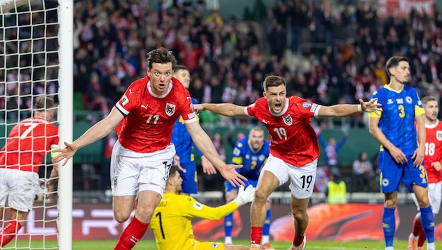 Michael Gregoritsch (li.) und Christoph Baumgartner.