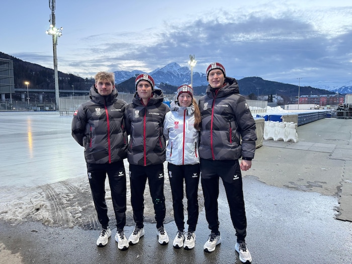 Ignaz Gschwentner, Alexander Farthofer, Jeannine Rosner, Gabriel Odor (v.l.).