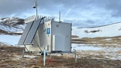 Die Messstation im Gebirge