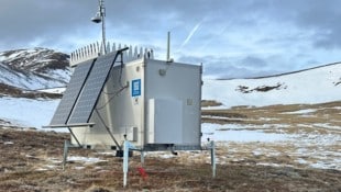 Die Messstation im Gebirge