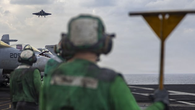 Die Drohne soll im Anflug auf einen US-Flugzeugträger gewesen sein.