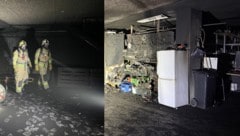 Die Feuerwehren Schwaz und Jenbach rückten zum Brand in der Garage aus.