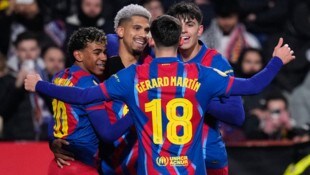 Jubel beim FC Barcelona über den Einzug ins Pokal-Halbfinale!