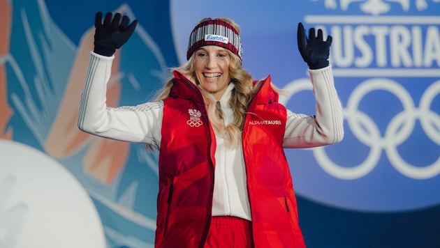 Eine wahre Powerfrau: Anna Gasser.