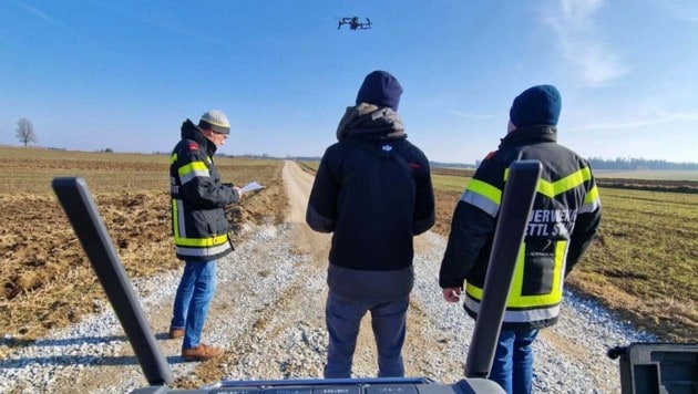 Im Drohneneinsatz war auch die Freiwillige Feuerwehr Zwettl. Leider kam für den Mann jede Hilfe ...