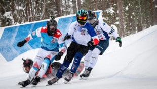 Bei Ice Cross geht’s immer sehr eng zu.