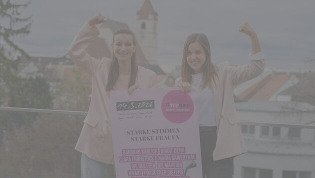 Die bekannte Sängerin Ulrike Mayer alias „Die Mayerin“ und Isabel Gaber von der ...