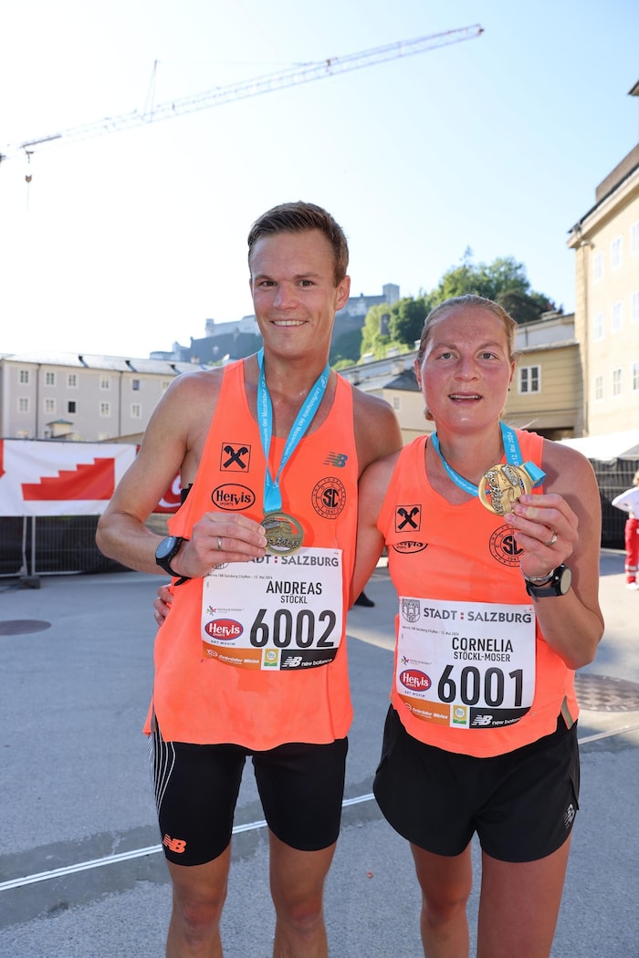 Andreas Stöckl mit Frau Cornelia Stöckl-Moser.
