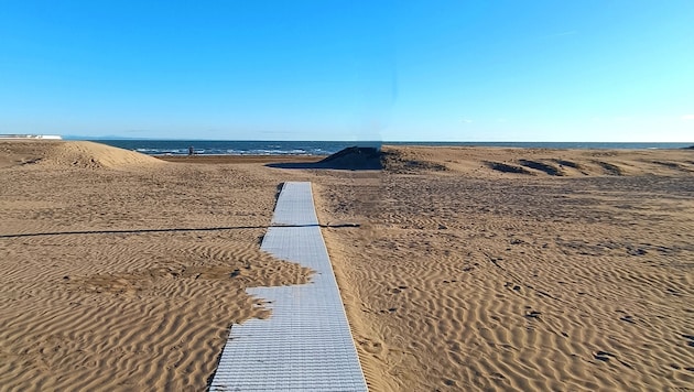Der „Goldstrand“ von Lignano hat vor allem im Herbst und im Winter seinen ganz besonderen Reiz.