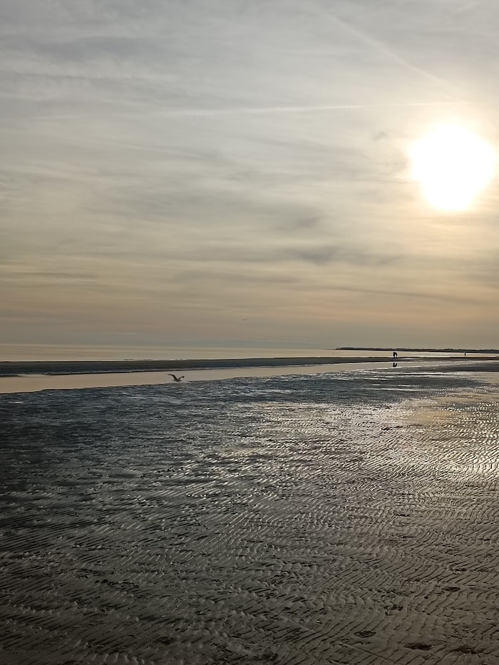 So friedlich und idyllisch präsentiert sich der Strand von Lignano außerhalb der Hauptsaison.