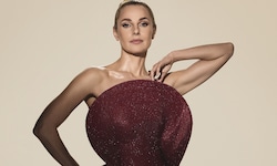 Silvia Schneider setzt heuer beim Opernball auf funkelndes Rubinrot.