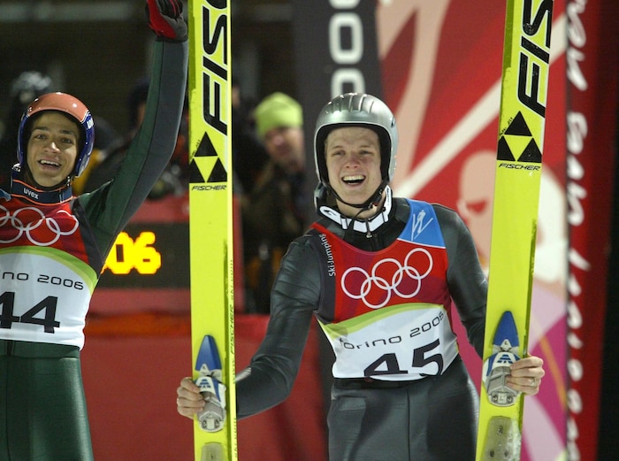 Wahnsinn! „Morgi“ (re.) gewann 0,1 Punkte vor Andi Kofler Olympia-Gold im Einzel – gemeinsam ...