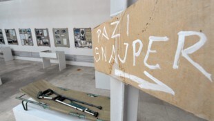 Ein im Historischen Museum der Hauptstadt von Bosnien-Herzegowina ausgestelltes ...