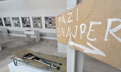 Ein im Historischen Museum der Hauptstadt von Bosnien-Herzegowina ausgestelltes ...