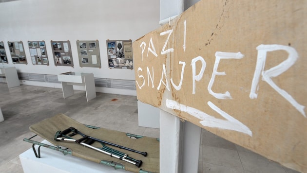 Ein im Historischen Museum der Hauptstadt von Bosnien-Herzegowina ausgestelltes ...