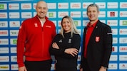 Österreichs Olympia-Boss Horst Nussbaumer (re.) mit Conny Hütter und ÖOC-General Florian Gosch.