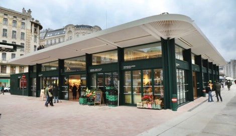 Der Marktraum am Wiener Naschmarkt