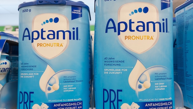 Danone's Aptamil products are also affected by the immediate recall.