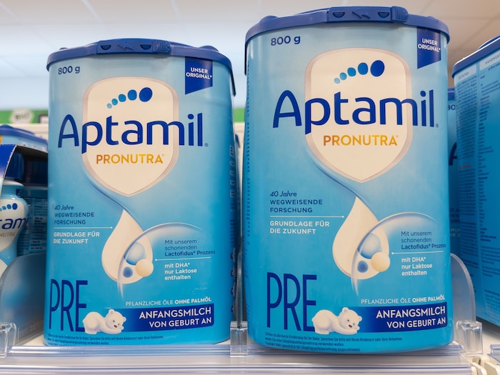 Auch die Aptamil-Produkte von Danone sind von dem sofortigen Rückruf betroffen
