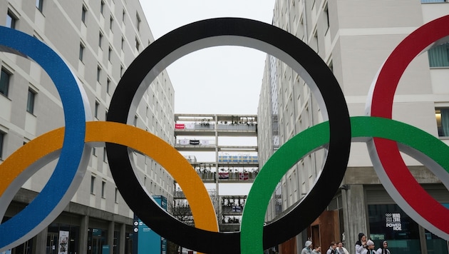 Noch geht es im Olympischen Dorf in Mailand relativ ruhig zu …