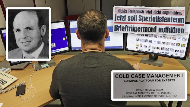 Die Ermittler rollen die ungelösten Akten komplett neu auf, wie auch beim Mord an Briefträger ...