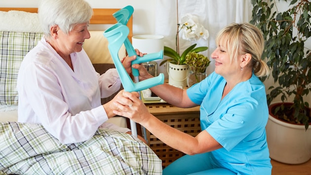 Der demografische Wandel sorgt für einen Anstieg der Pflegeleistungen.
