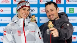 Sabine und Alex Payer. Die Liebesstory im ÖSV-Team hat es 2026 endlich auch zu Olympia ...