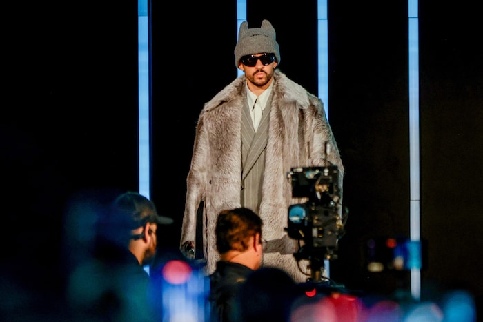 Der puerto-ricanische Sänger „Bad Bunny“ tritt in der Halftime-Show des Super-Bowl-Spektakels ...