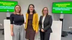Präsentierten ein frauenpolitisches Maßnahmenbündel: Anna Slama, Sandra Krautwaschl, Veronika ...